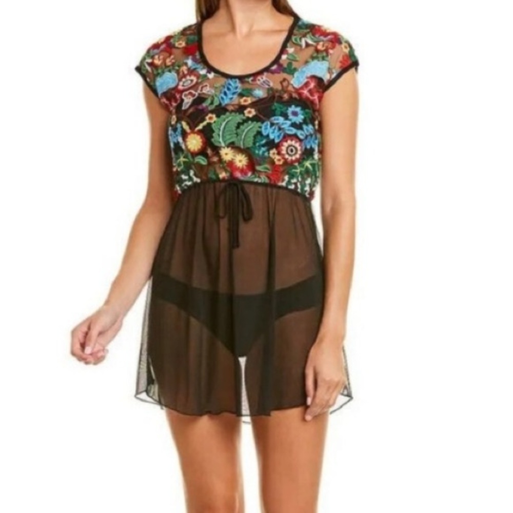 Elif For Jordan Taylor Floral Sheer Cover Up